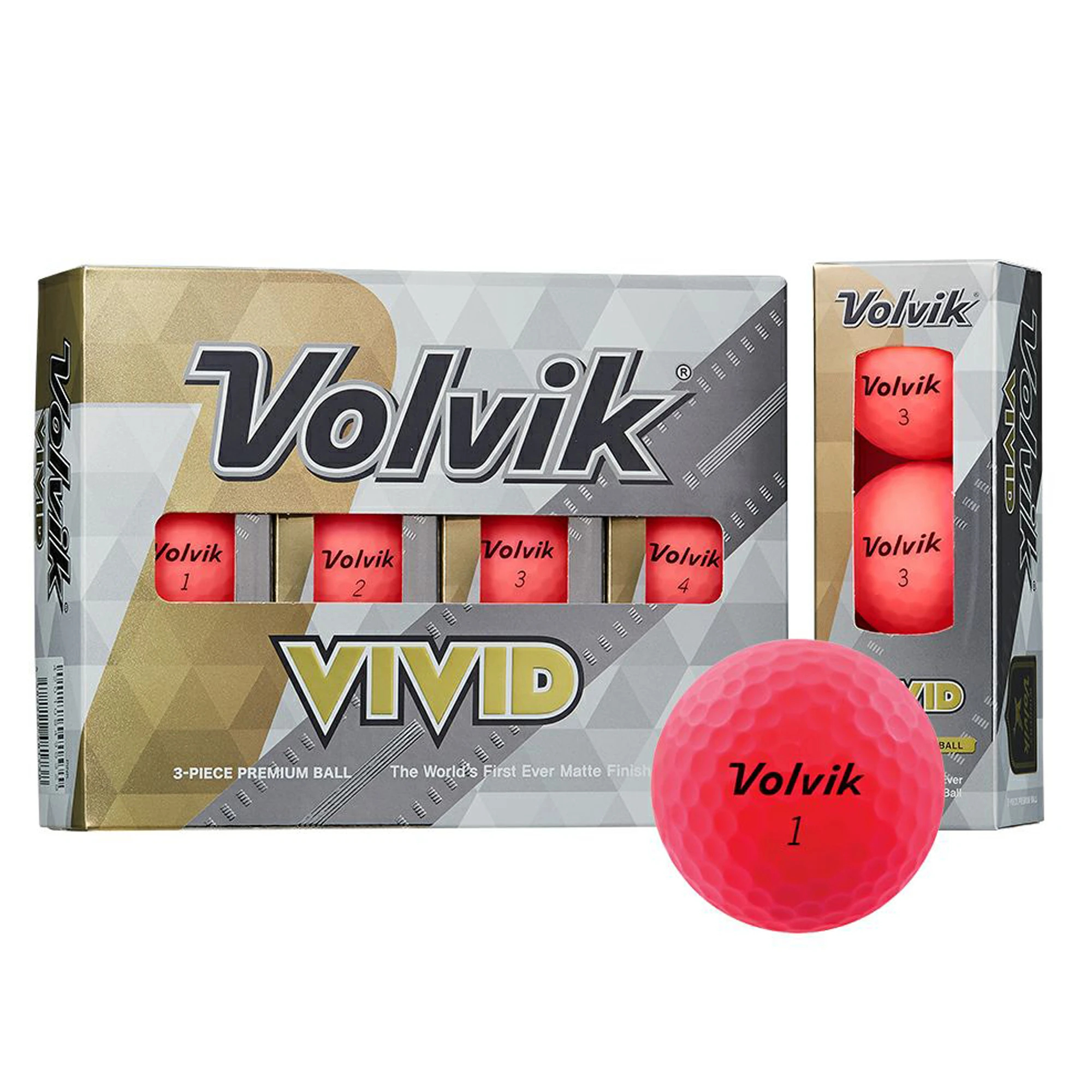 人気スポー新作 ボルビック Volvik VIVID ゴルフボール 1ダース ブラック 並行輸入品 fucoa.cl